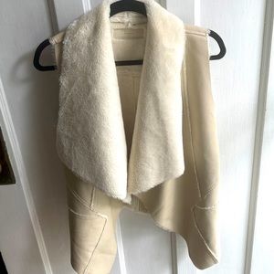BLANK NYC shearling vest